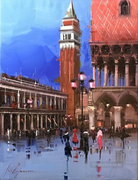 Paisajes Painting - Venecia 2 paleta paisaje urbano Kal Gajoum